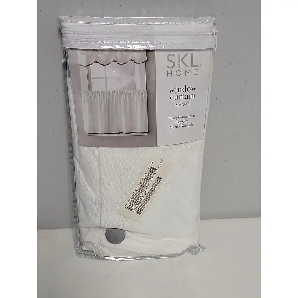 SKL Home Manor Window Tier Pair Curtain 58x13